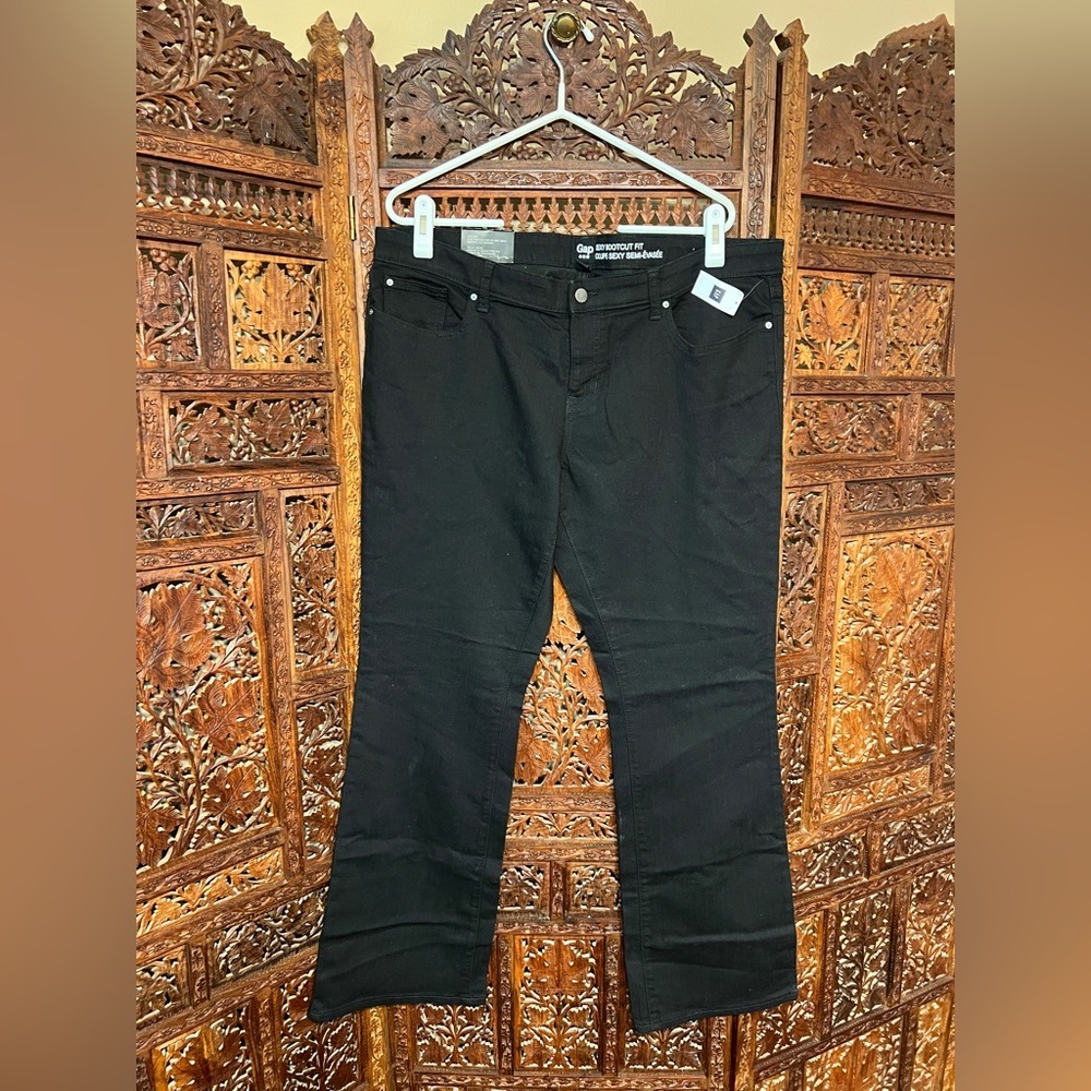 Gap Black Sexy Bootcut Jeans Size 18/34 NWT